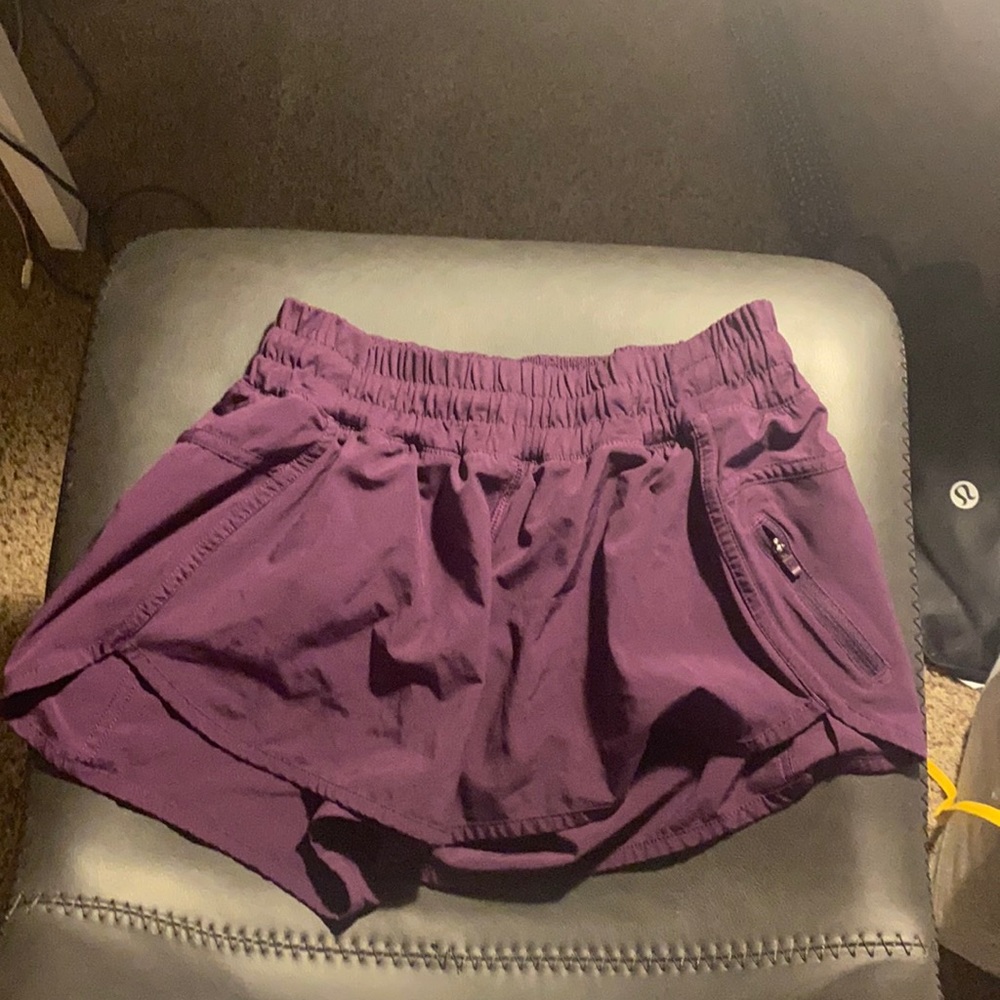 Plum Lulu Lemon shorts!